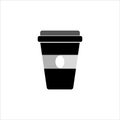 paper cup coffee icon vector illustration Royalty Free Stock Photo